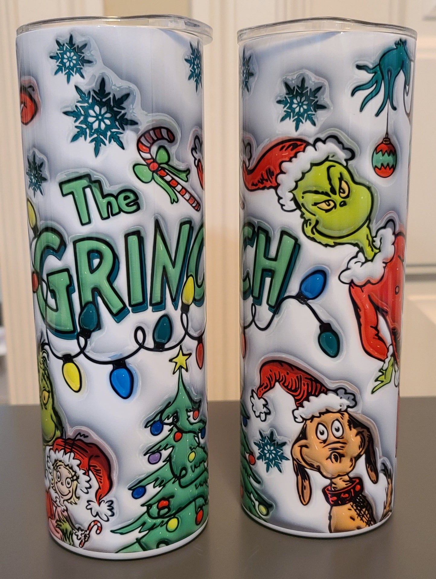 Grinch 3d Inflated - 20oz Tumbler