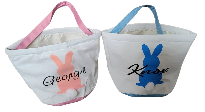 Personalized Canvas Easter Basket-SQ6086197