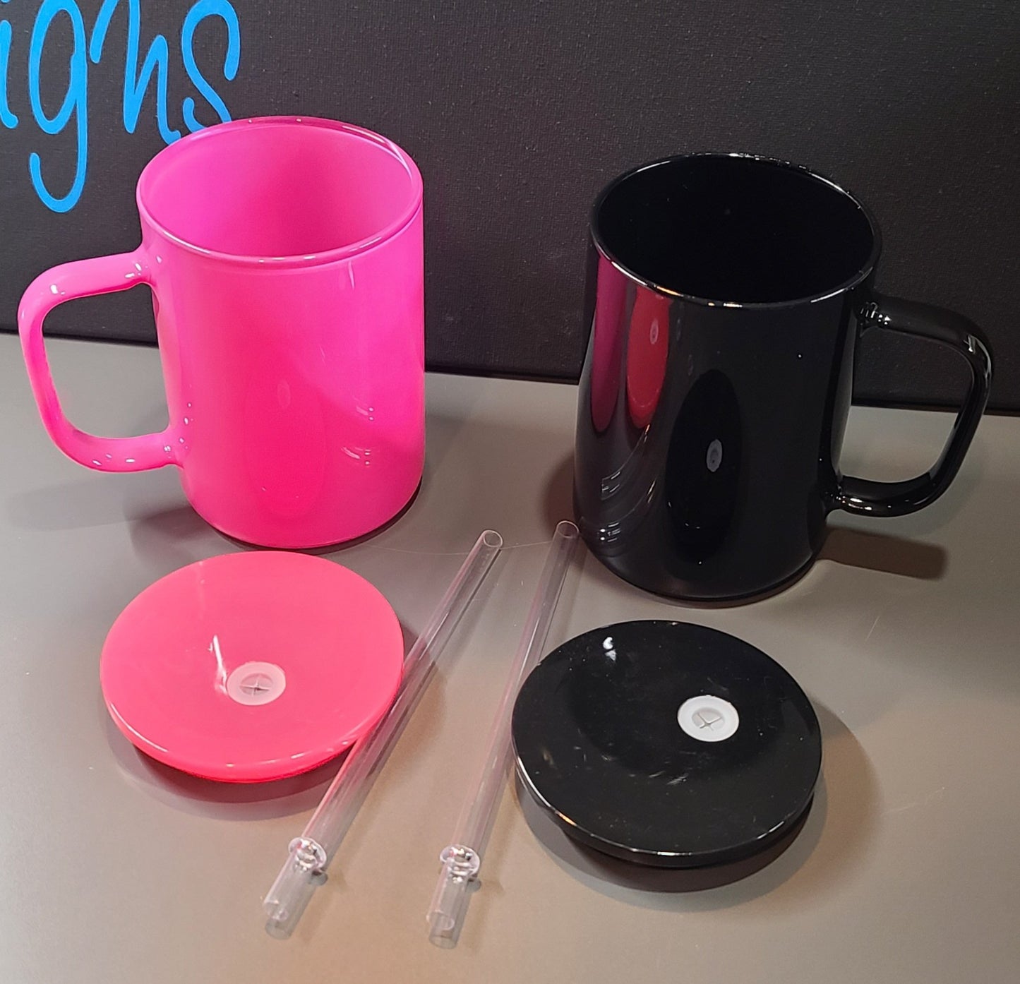 17oz Colored glass solid mugs-SQ4377900