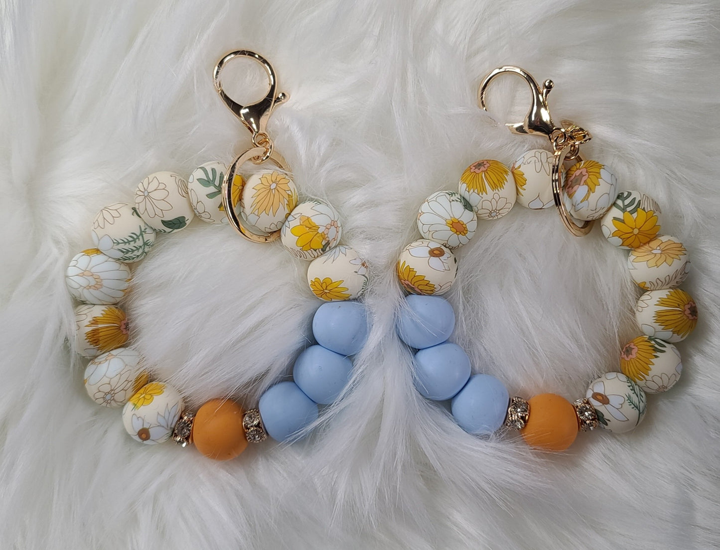 Wristlet Keychain - Vintage Floral