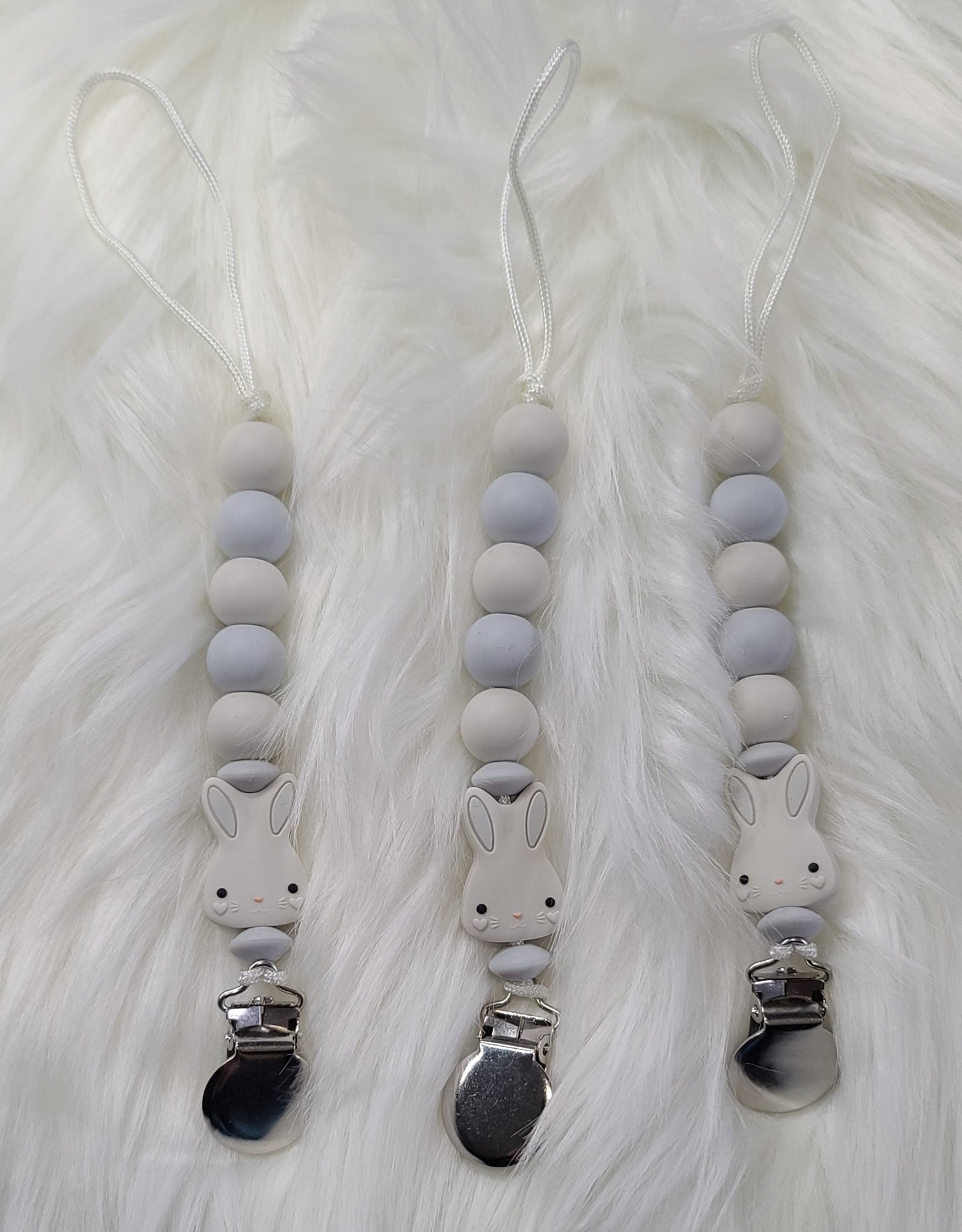 Pacifier /Teether Clip - Bunny