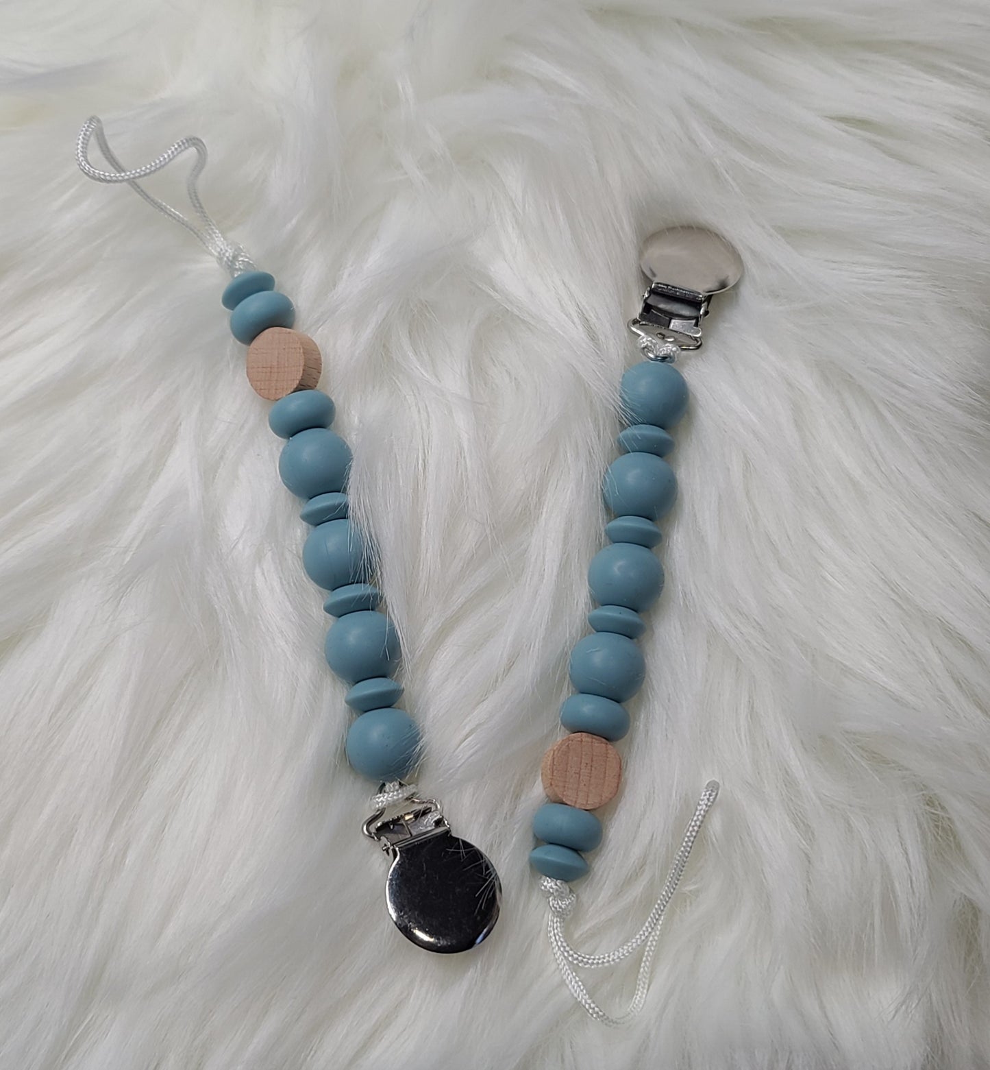 Rain Drops Pacifier Clip