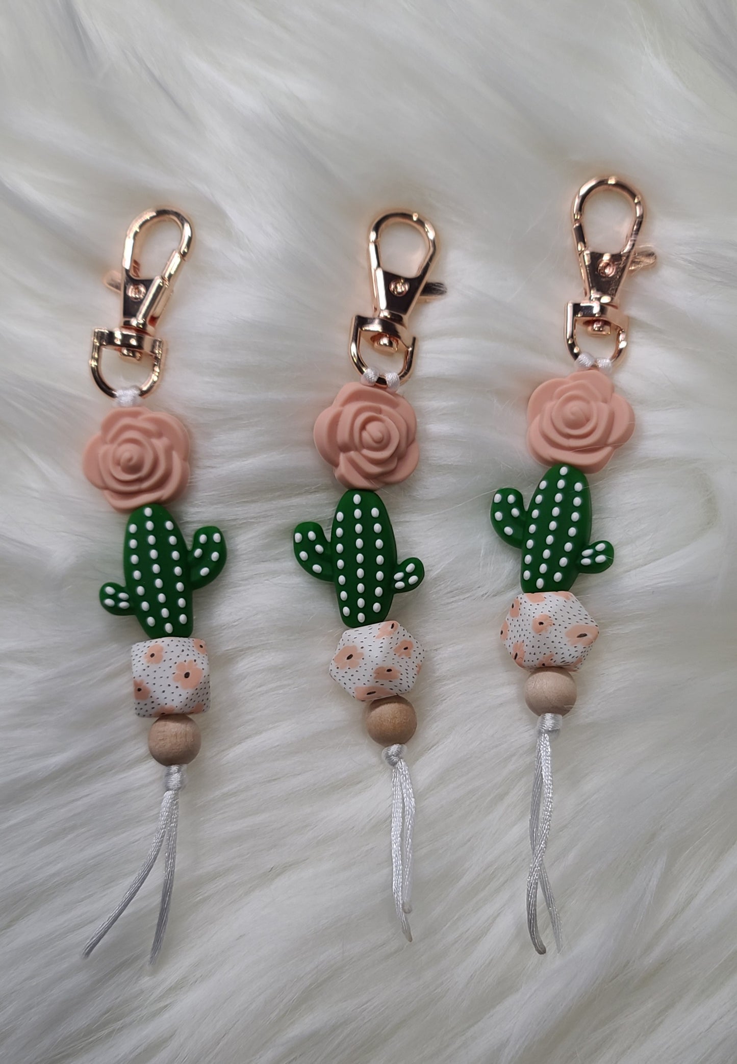 Desert Rose Keychain