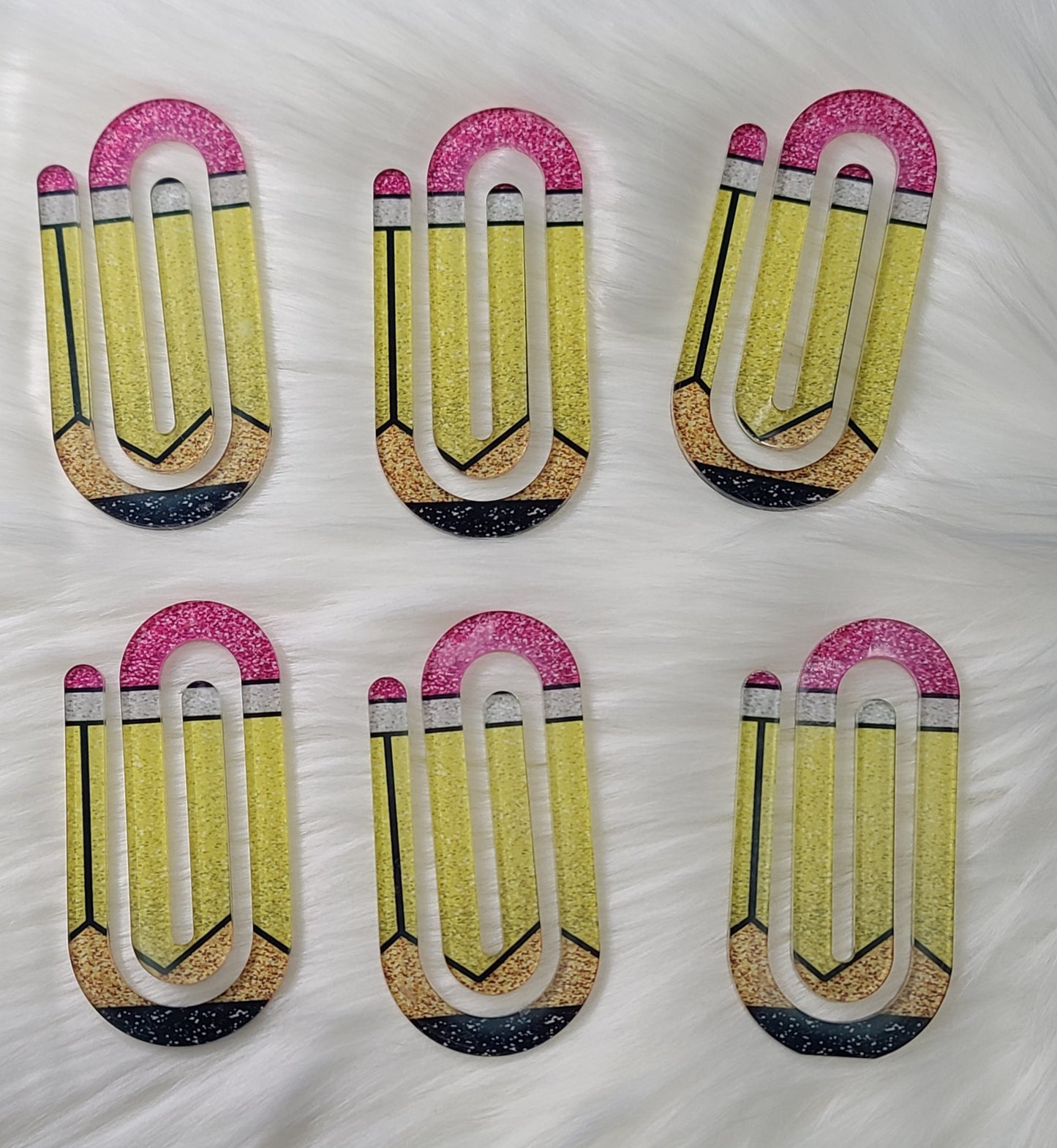 Jumbo Acrylic Paperclips CLEARANCE