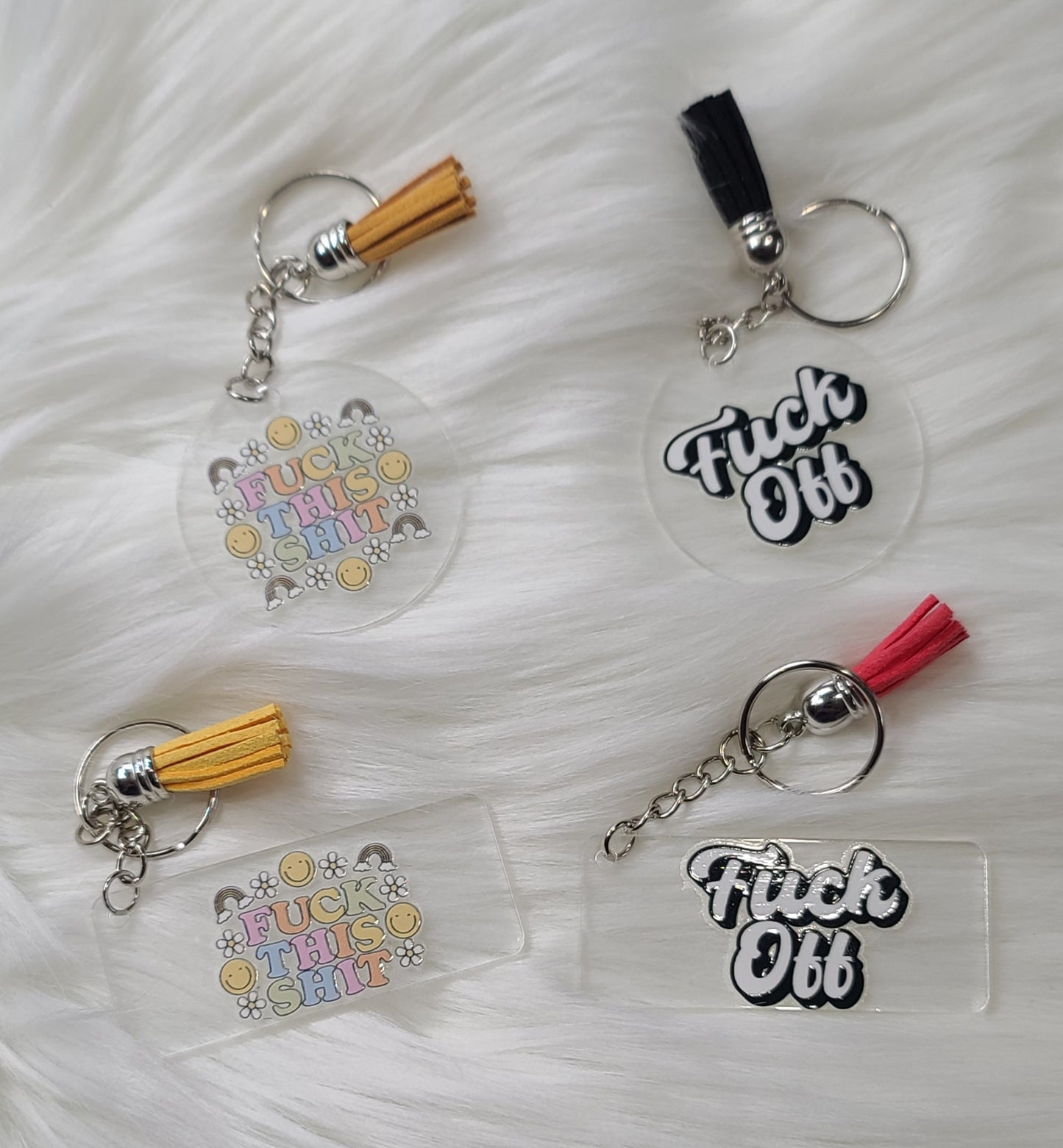 Acrylic Keychains - various sayings