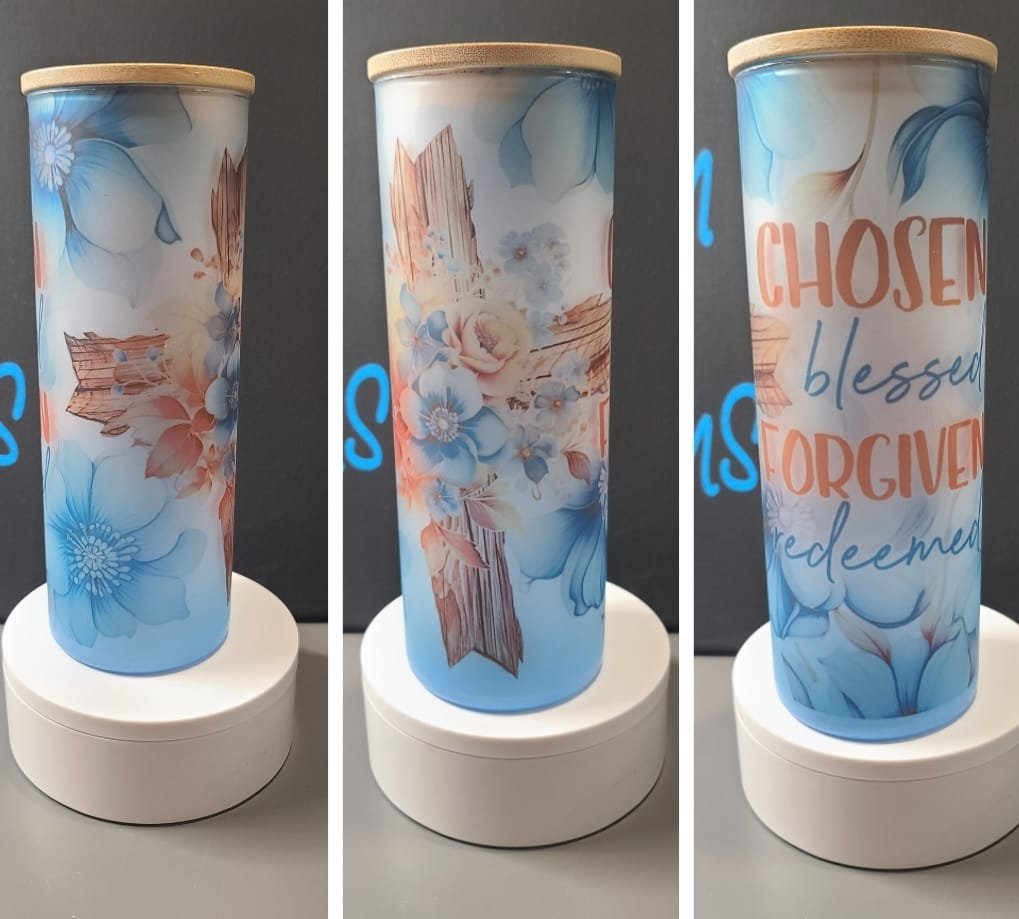 25oz Frosted Glass Ombre Bottles-SQ2852484