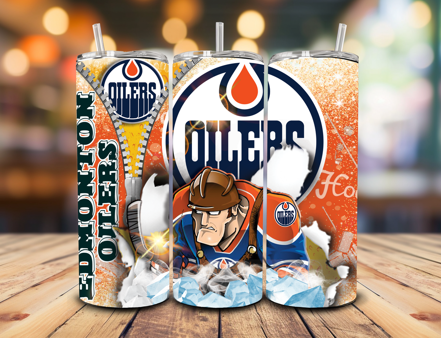Oilers - 20oz Skinny Tumbler