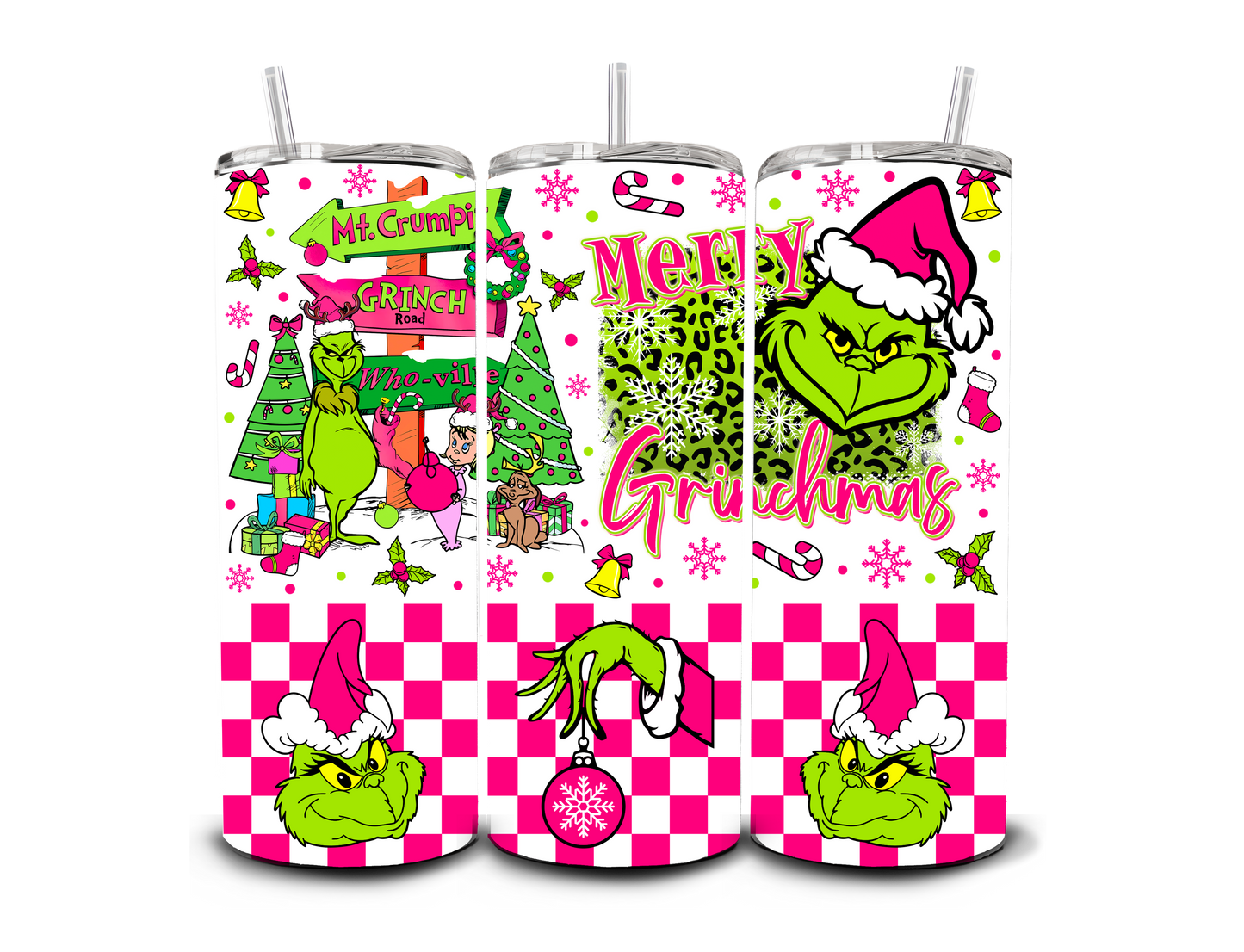 Grinch Checkered - Sublimation Print