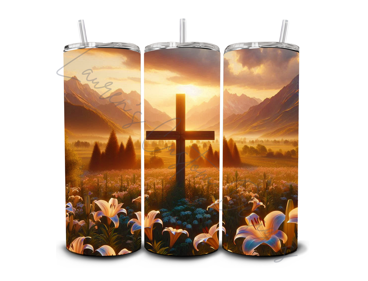 Cross Lilies - Sublimation Print