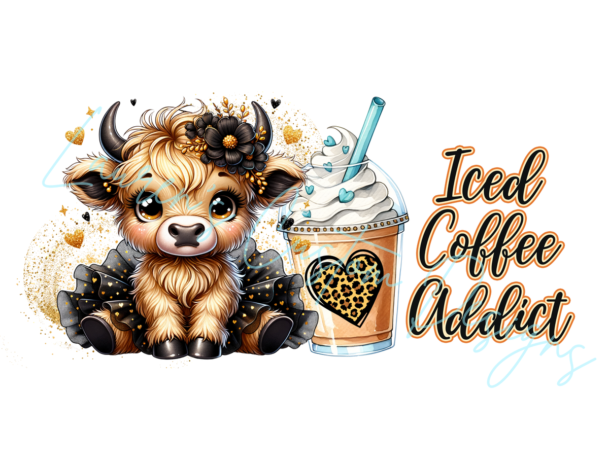 Iced Coffee Addict - Sublimation Print