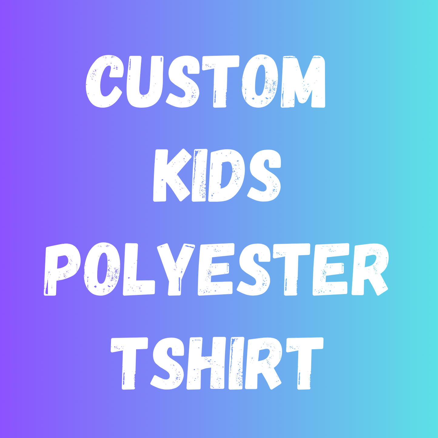 Custom Polyester Kids Tshirt