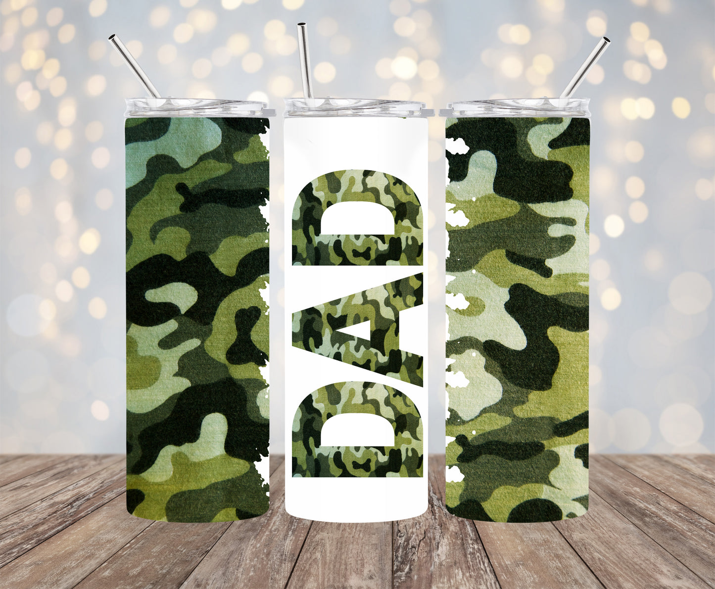Camo Dad - 20oz Skinny Tumbler