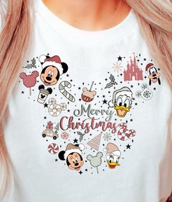 Mickey Heart Collage - Kids Youth Sweatshirt