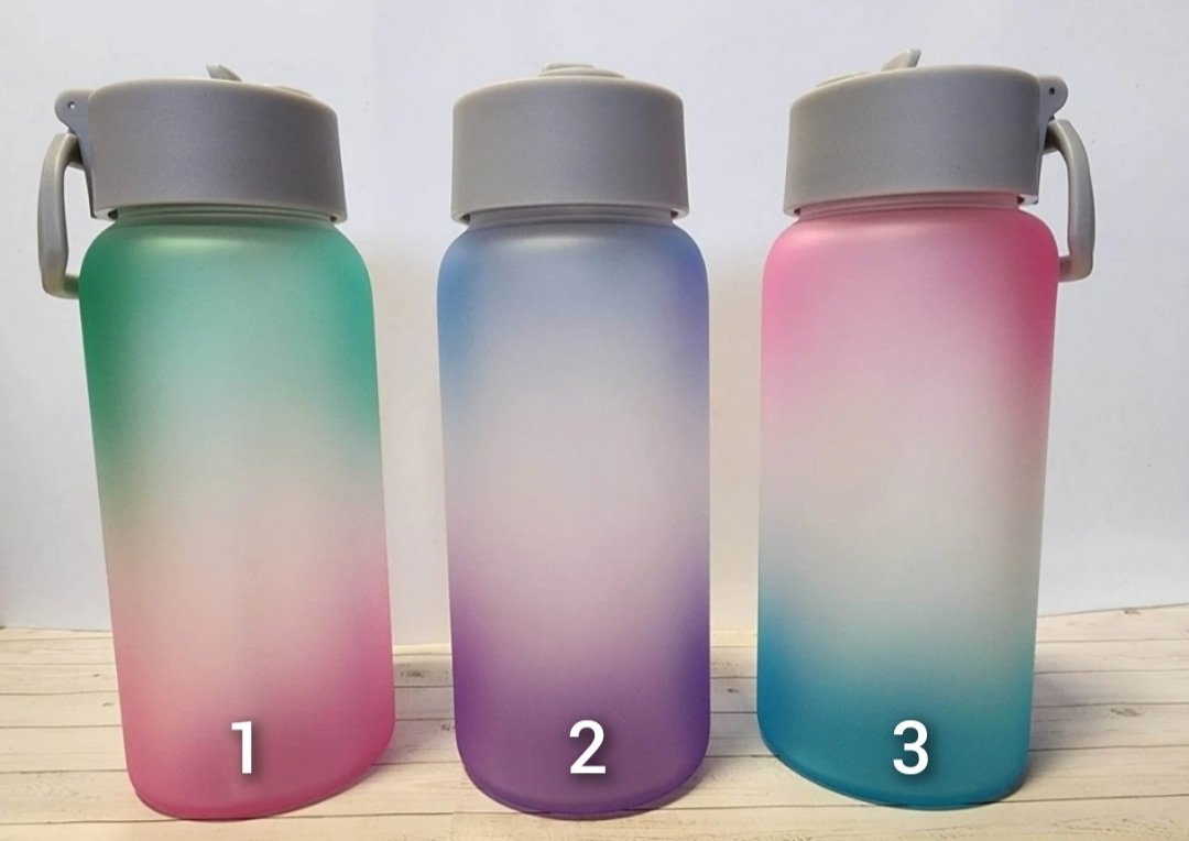 25oz Frosted Glass Ombre Bottles-SQ0622495