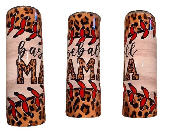 Baseball Mom - 20oz Skinny Tumbler