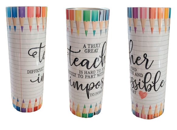A Truly Great Teacher - 20oz Skinny Tumbler