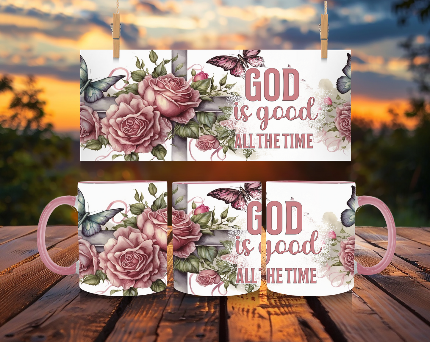 God is Good Floral - Coffee Mug-SQ8666552