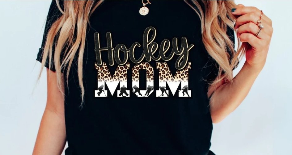 Hockey Mom Black Leopard - Sweatshirt