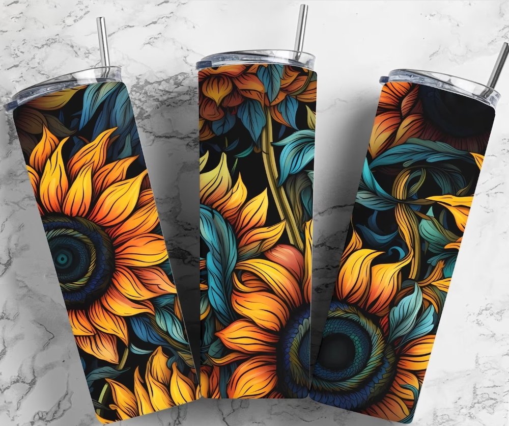 Sunflower - 20oz Skinny Tumbler