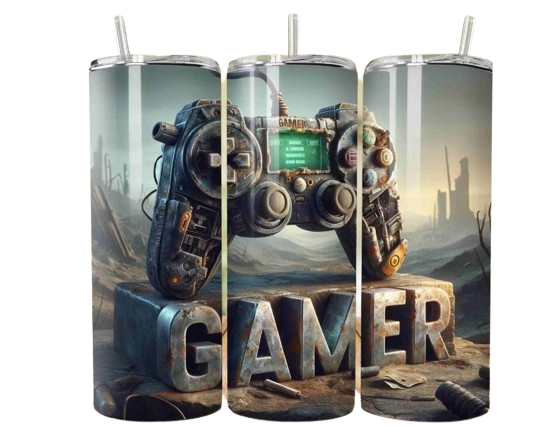 Gamer - 20oz Skinny Tumbler-SQ1732219