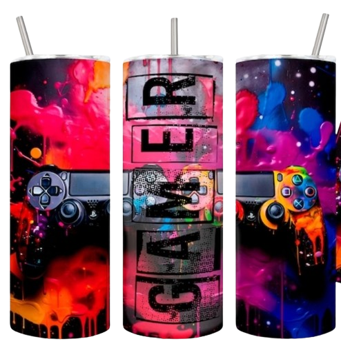 Gamer - 20oz Skinny Tumbler-SQ1732219