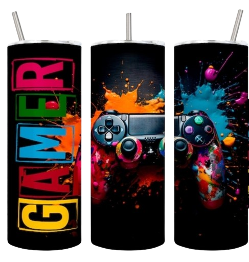 Gamer - 20oz Skinny Tumbler-SQ1732219