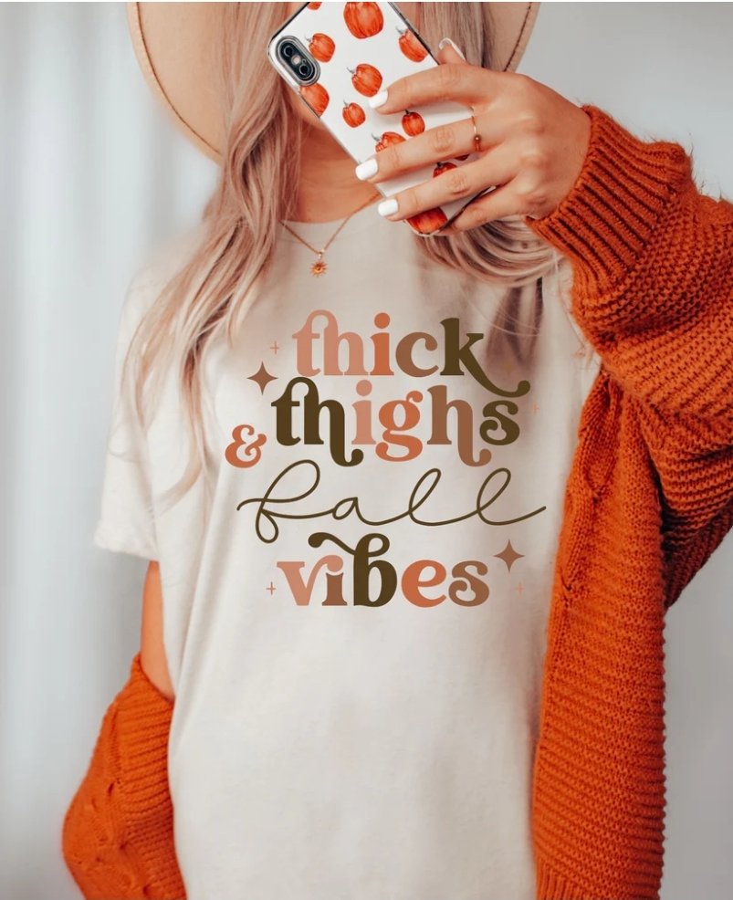 Thick Thighs & Fall Vibes - Sweatshirt