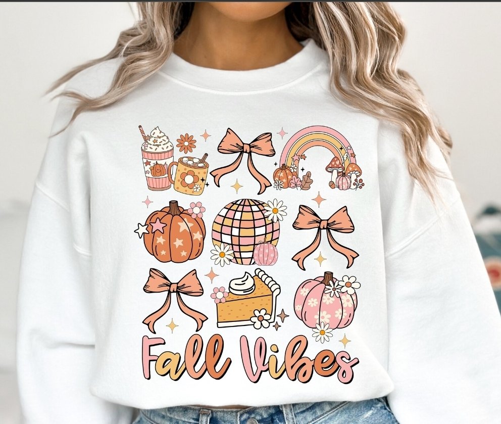 Fall Vibes Collage Sweatshirt-SQ5988728