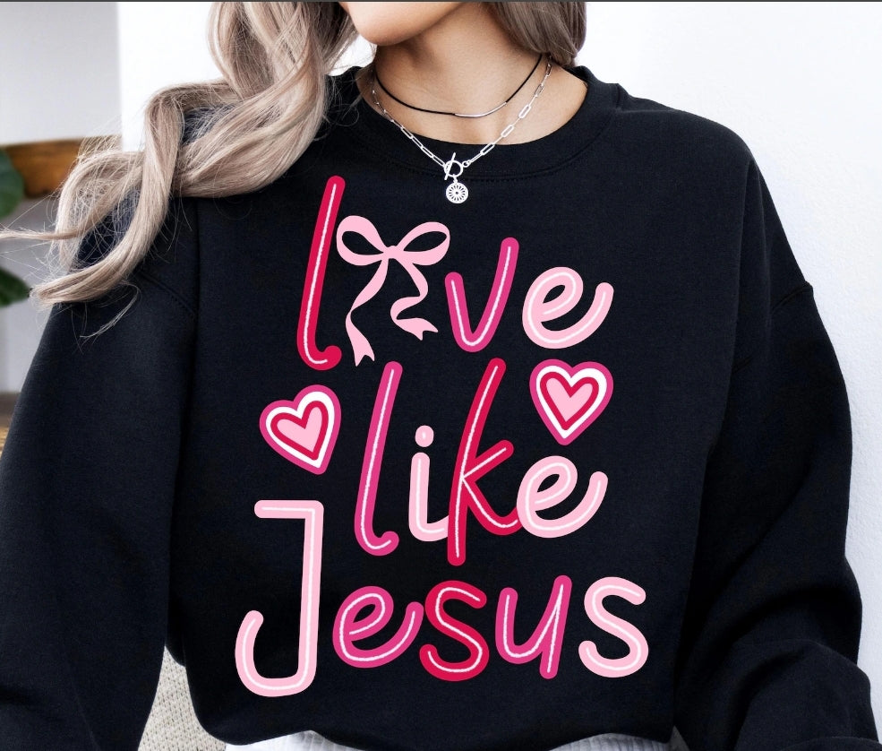 Love Like Jesus Hearts Sweatshirt