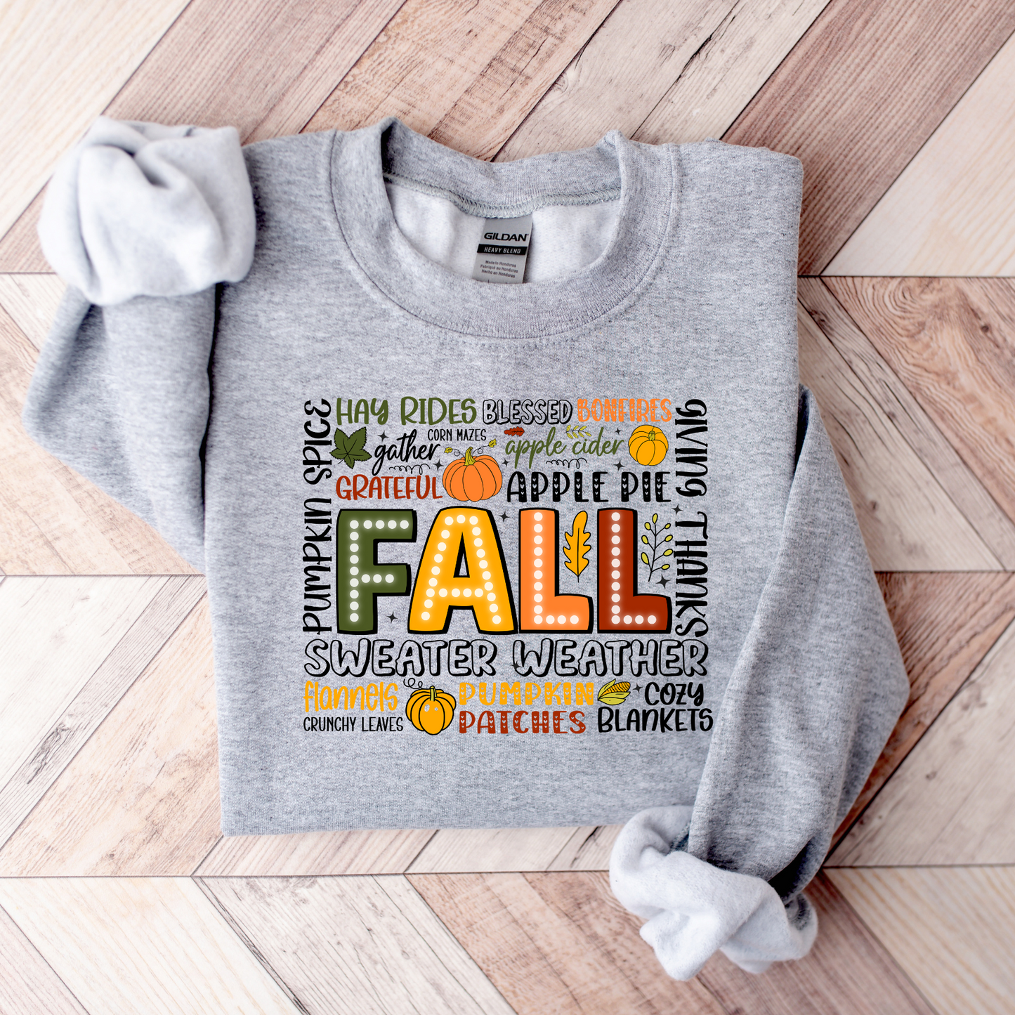 Fall Words Sweatshirt-SQ1832690
