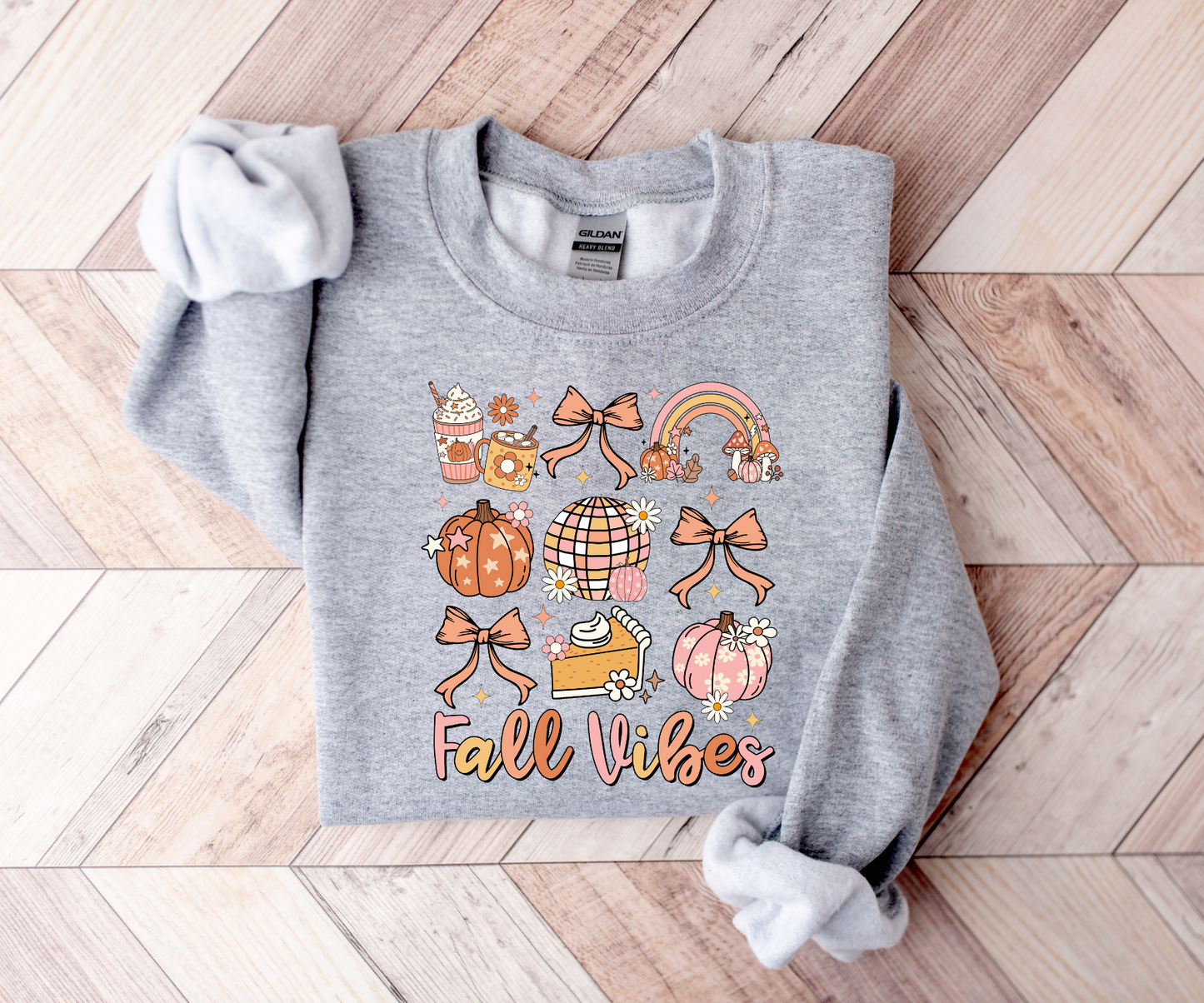 Fall Vibes Collage Sweatshirt-SQ5988728