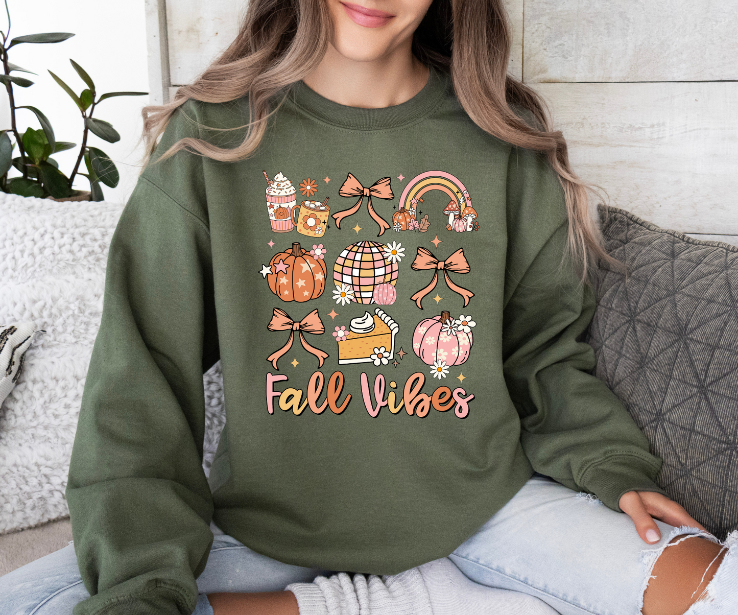Fall Vibes Collage Sweatshirt-SQ5988728