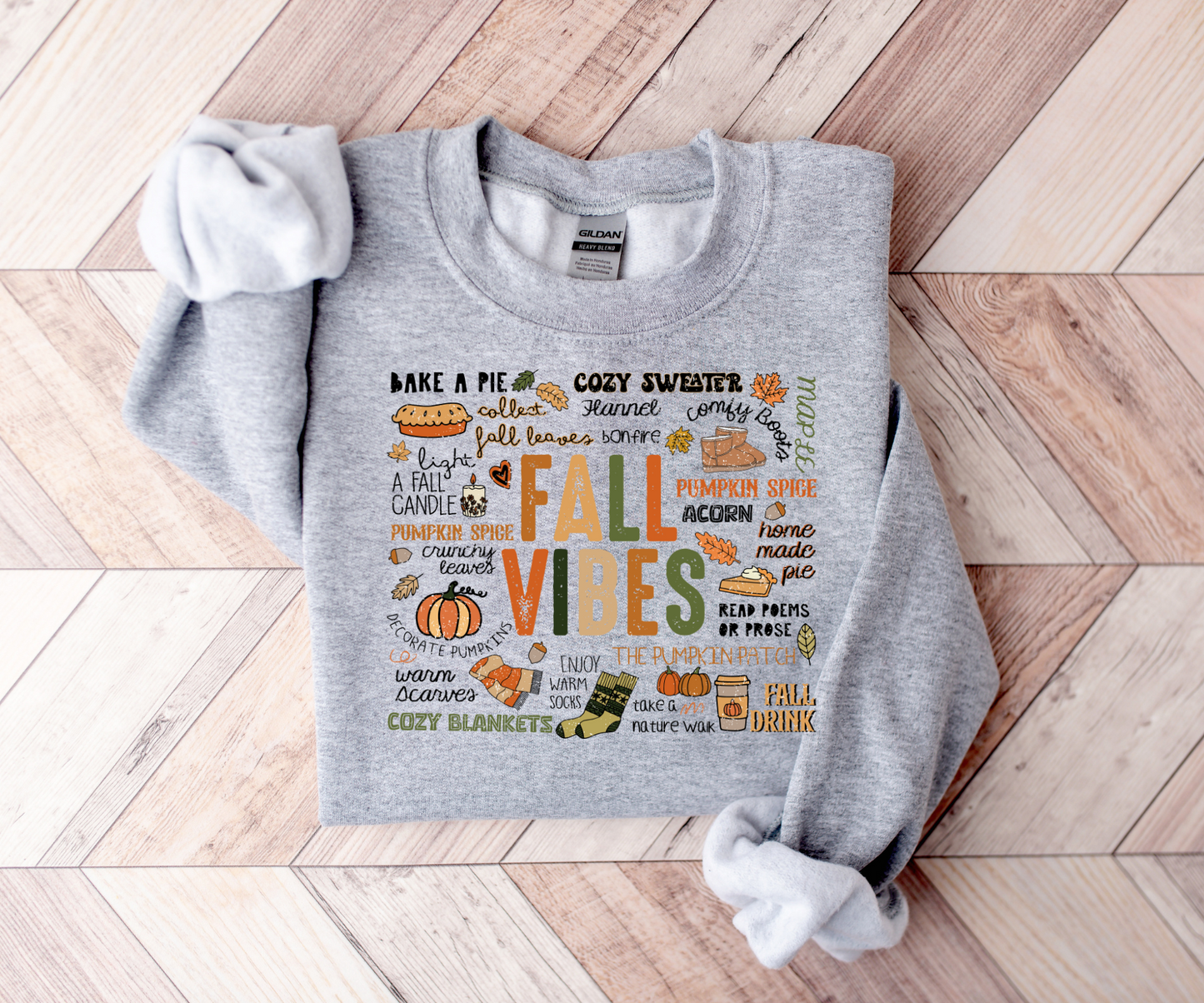 Fall Vibes Collage Sweatshirt-SQ4565697
