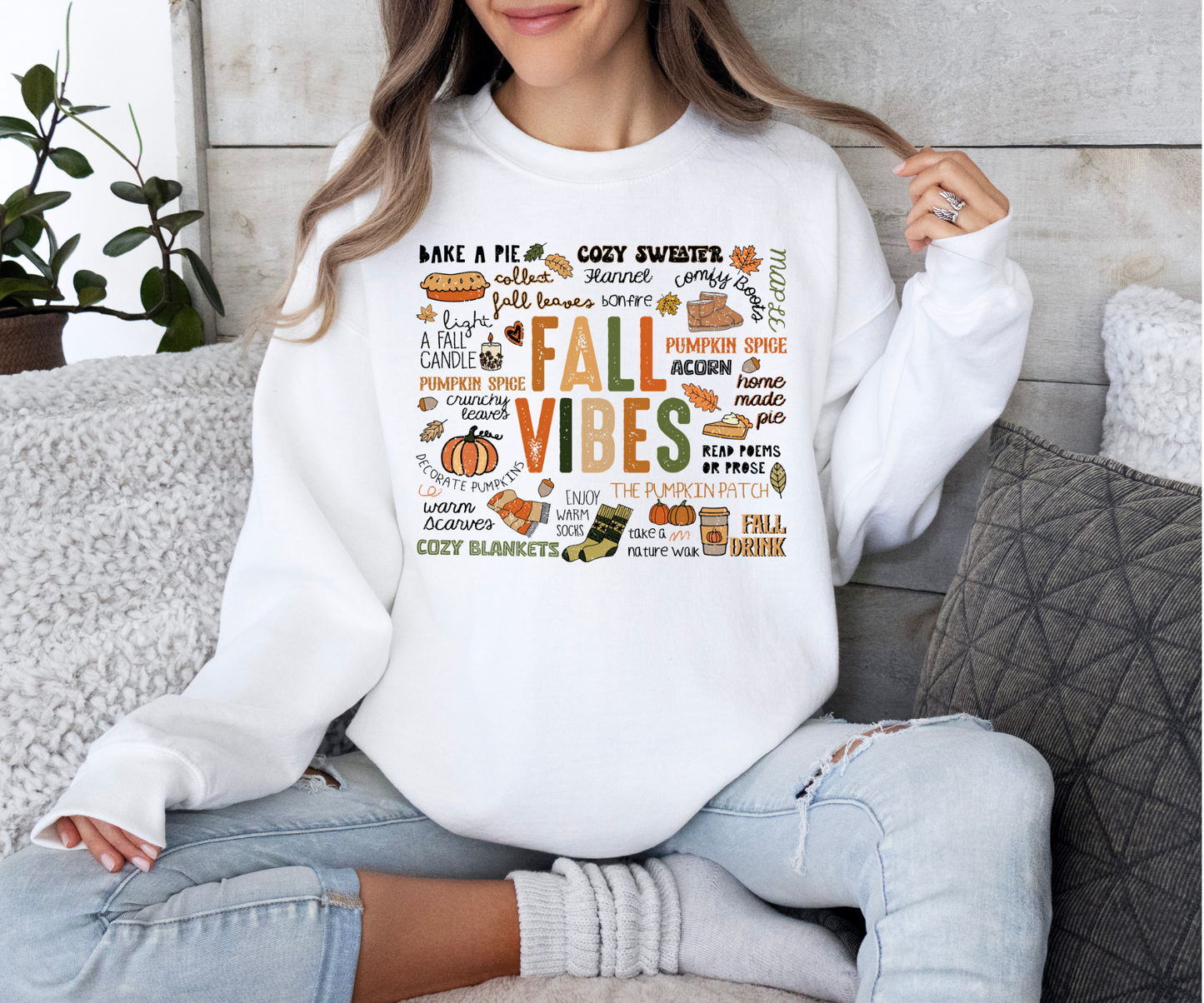 Fall Vibes Collage Sweatshirt-SQ4565697