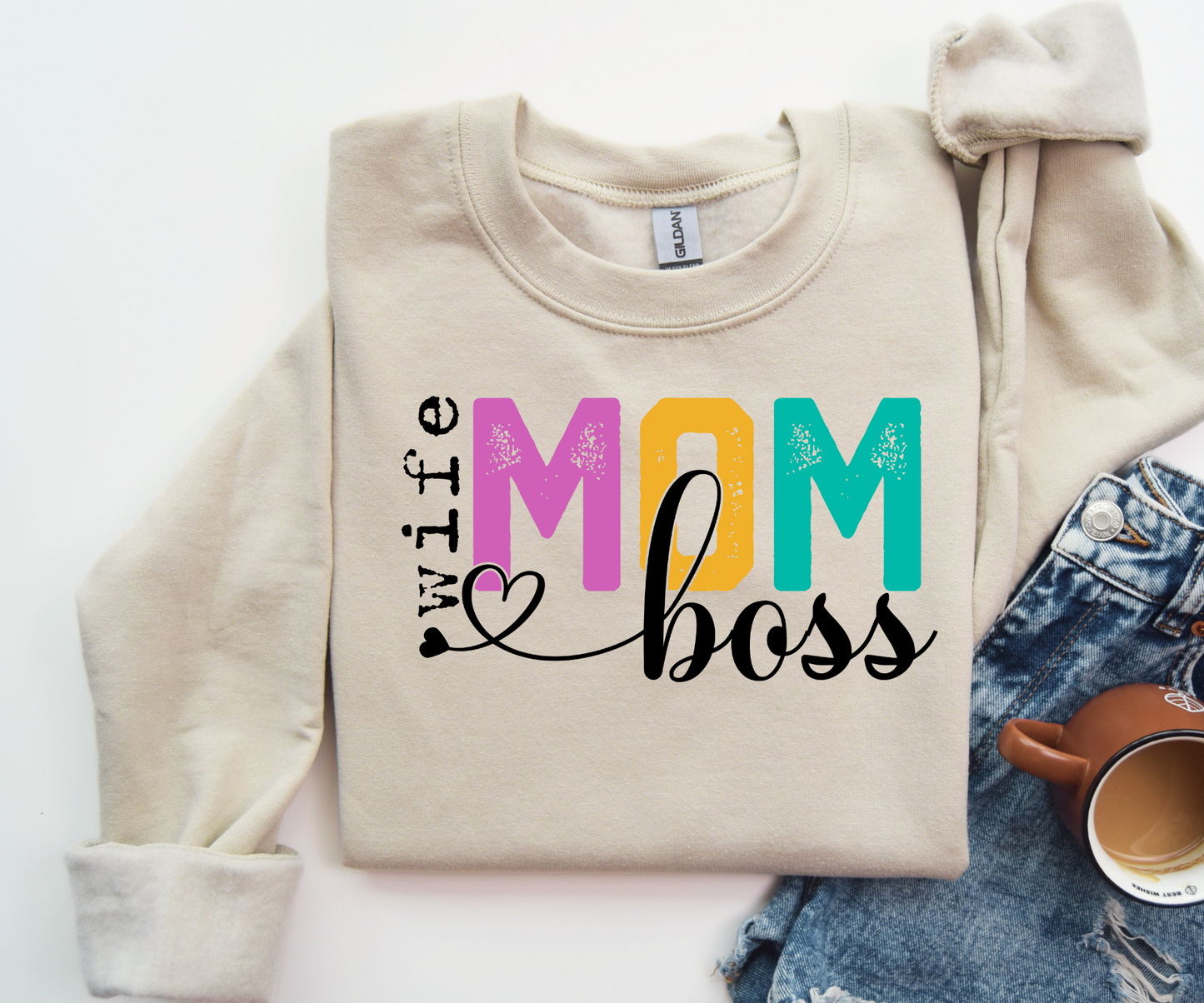 Wife Mom Boss Sweatshirt-SQ4329239