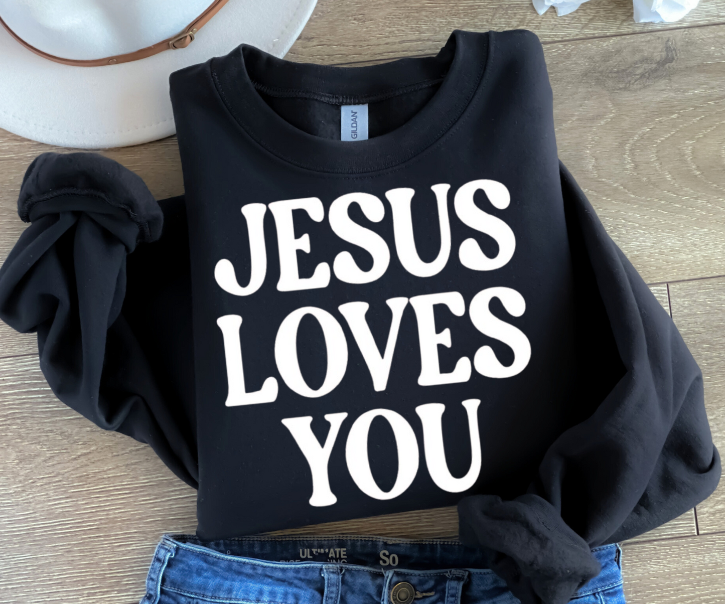 Jesus Loves You Sweatshirt / Tshirt