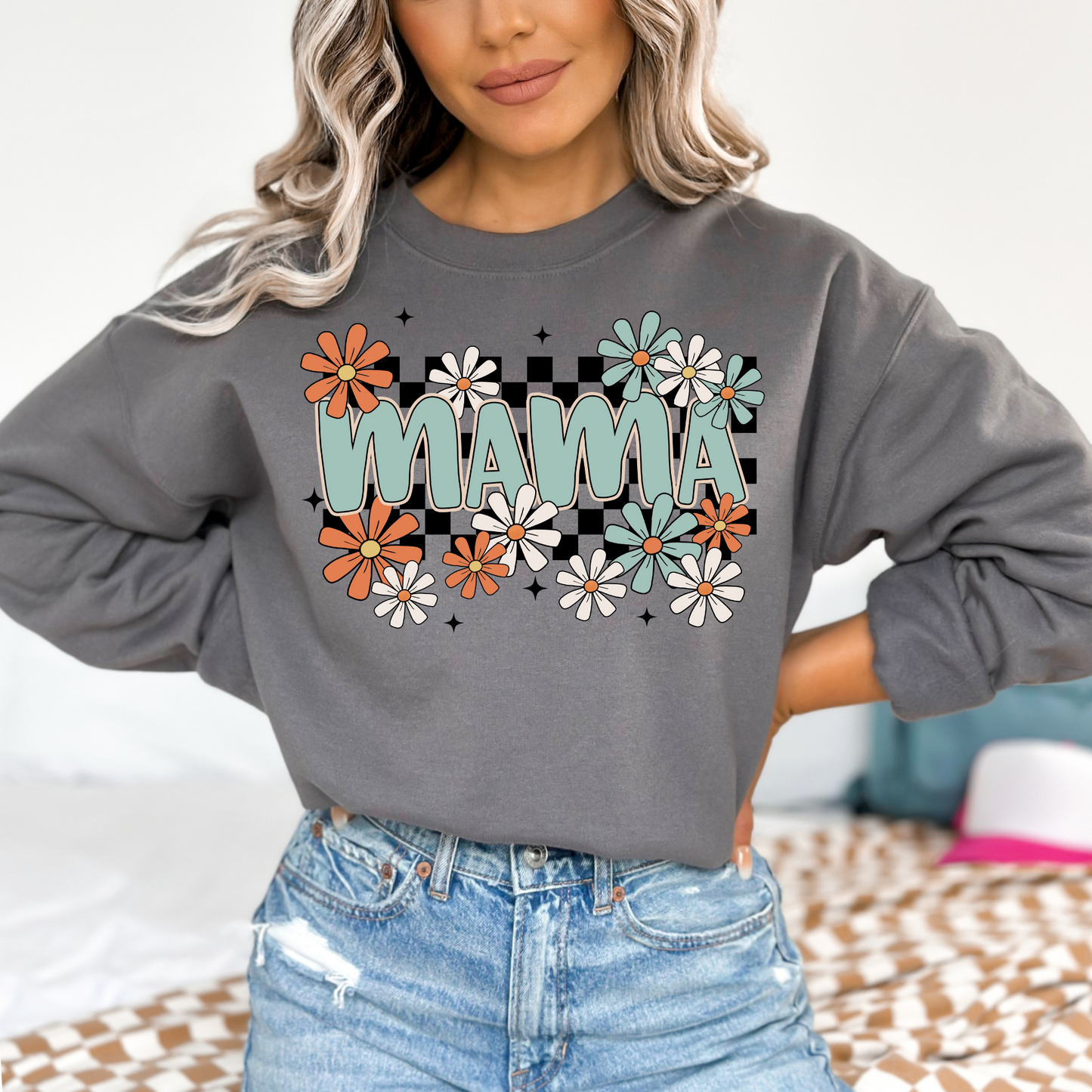 Mama Floral Tshirt or Sweatshirt
