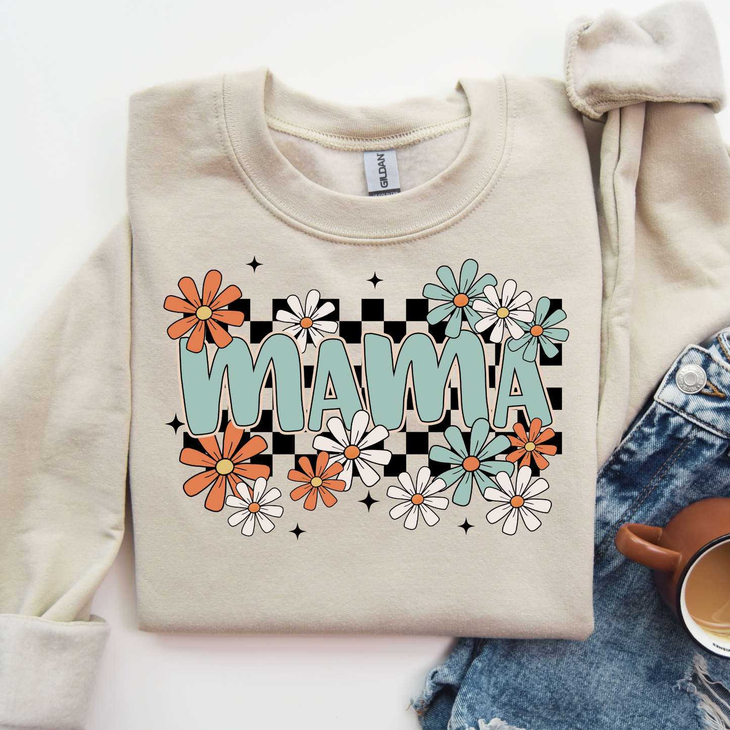 Mama Floral Tshirt or Sweatshirt