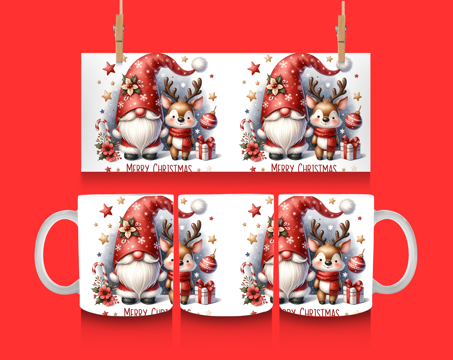 Christmas Gnomes - 15oz Coffee Mug-SQ5368907
