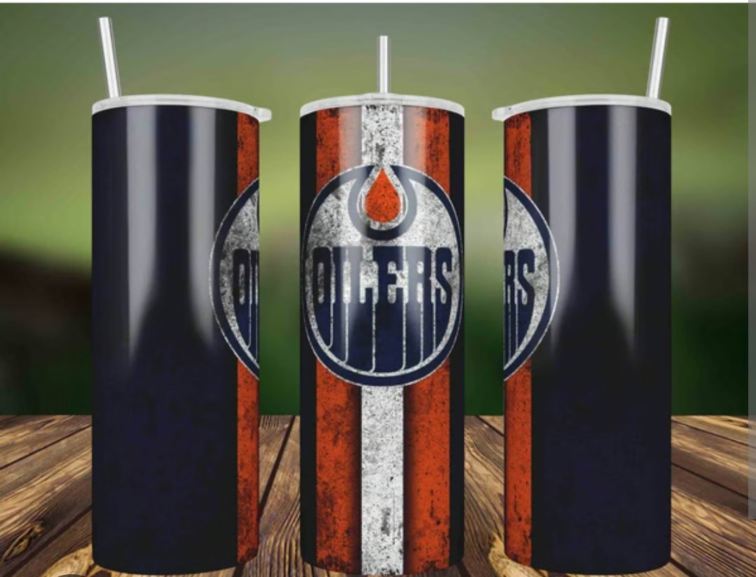 Oilers Distressed - 20oz Skinny Tumbler