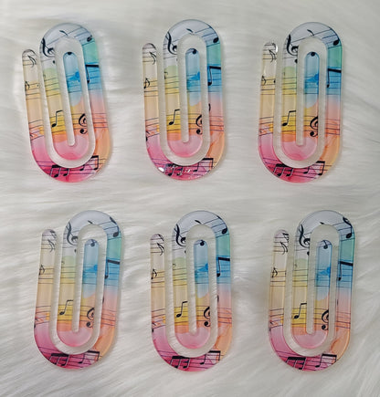 Jumbo Acrylic Paperclips CLEARANCE