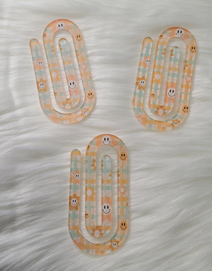 Jumbo Acrylic Paperclips CLEARANCE