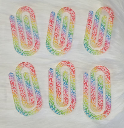 Jumbo Acrylic Paperclips CLEARANCE