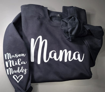 Mama est. with Kids names - Sweatshirt