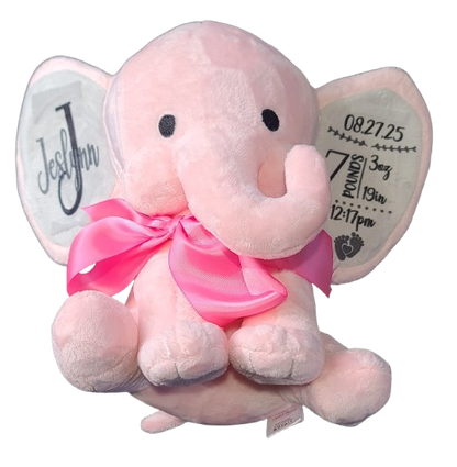 Personalized Birth Stat Elephants