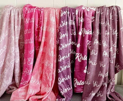 *PRE-ORDER* Custom Name Blankets - 3 weeks (ORDER BY NOV 14 FOR XMAS)-SQ2709824