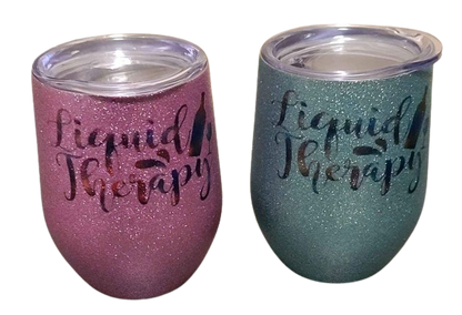 Liquid Therapy - 12oz Wine Tumbler-SQ5791852