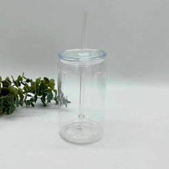 16oz Glass or Plastic Can (for UVDTF or Vinyl)