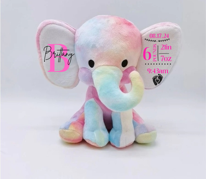Personalized Birth Stat Elephants
