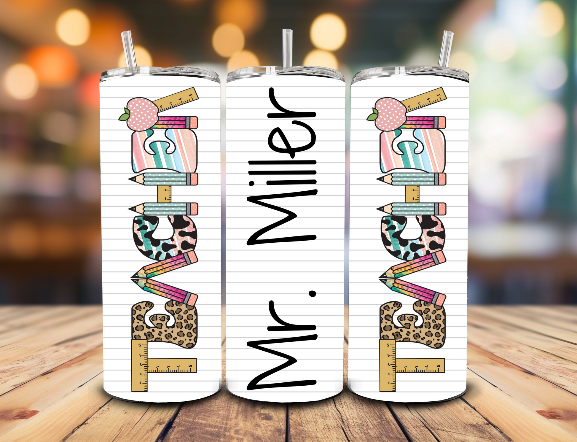 Teacher - 20oz Skinny Tumbler-SQ8269059